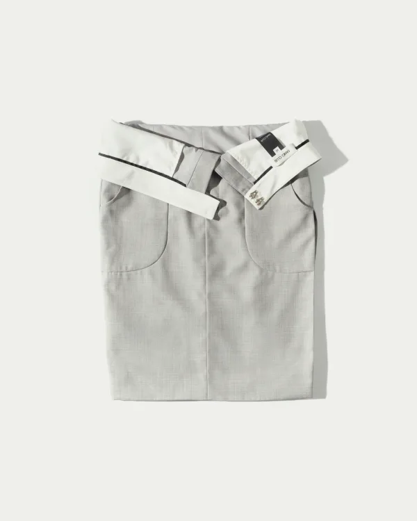 Upended Midi Skirt