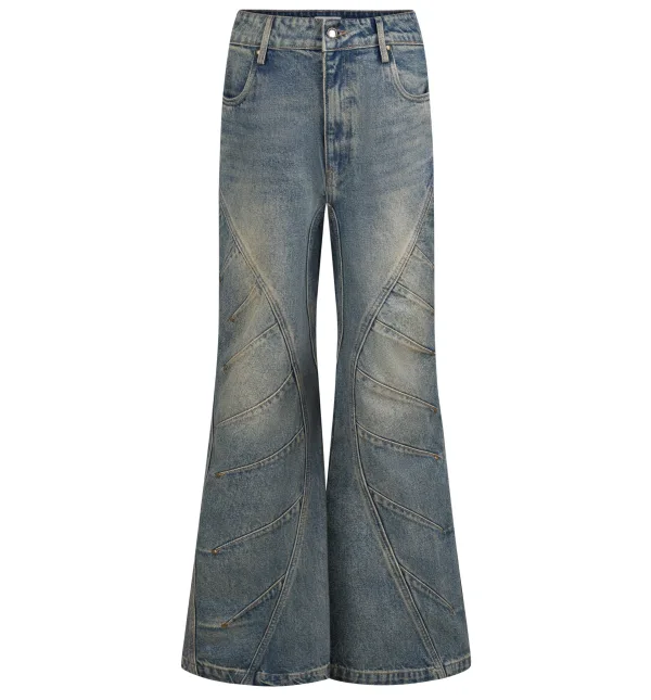 Blue Good Track Flared Jeans