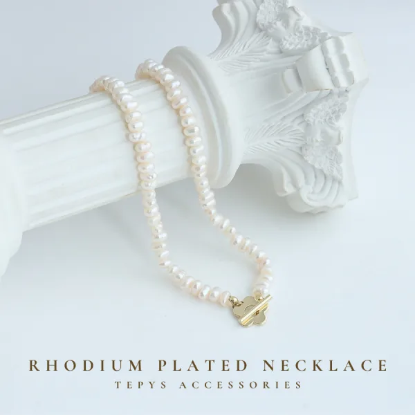 Choker Ngọc Trai Baby Flower Gold