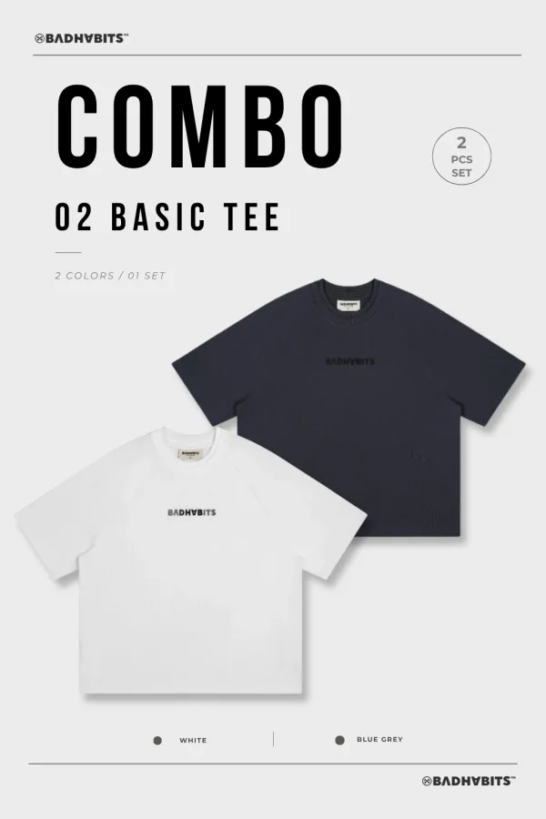 [COMBO 2 ÁO - SIZE L] ÁO THUN CLASSIC BOXY TEE