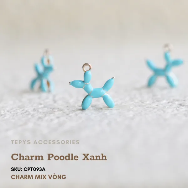 Charm Poodle Xanh.