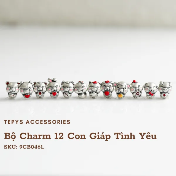 Bộ Charm 12 Con Giáp Tình Yêu