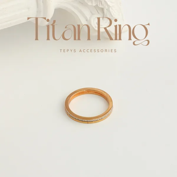 Nhẫn Titan Alida Rose Gold