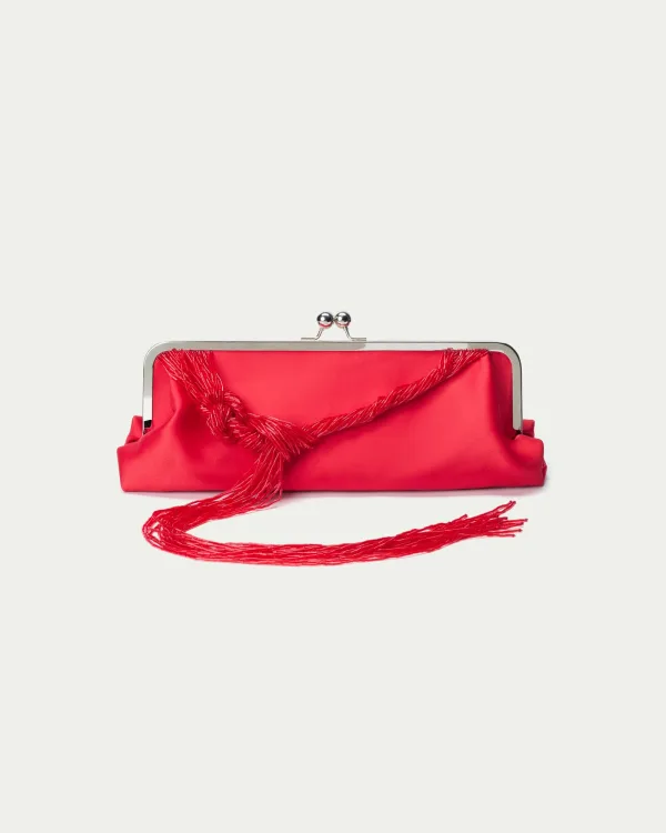 Ventrical Satin Long Clutch