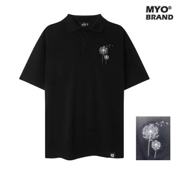 Áo Polo MYO Cotton Thêu Hoa Bồ Công Anh