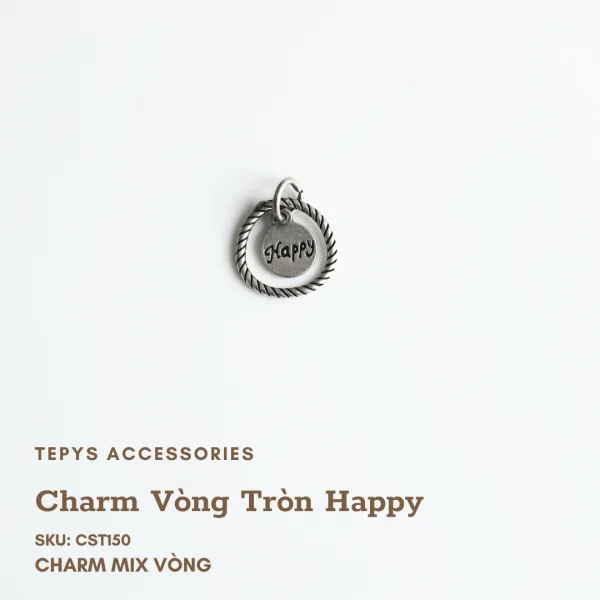 Charm Vòng Tròn Happy