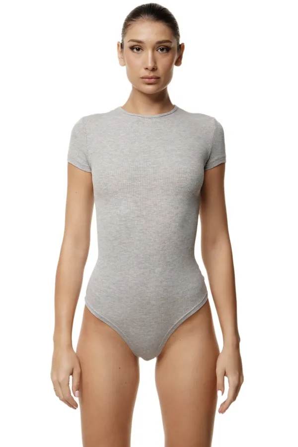 ALMOS BODYSUIT - LIGHT GREY