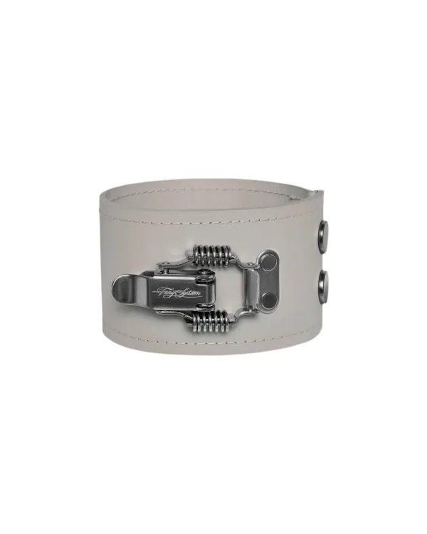 GRAY LEATHER ARM STRAP
