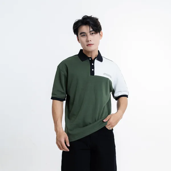 ÁO POLO NAM - TOTODAY - COLOUR BLOCKED POLO SHIRT