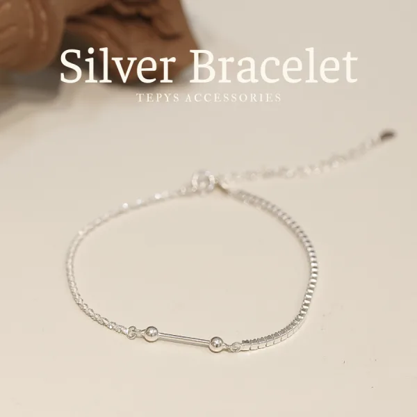 Lắc Tay Bạc Mix Charm Xỏ
