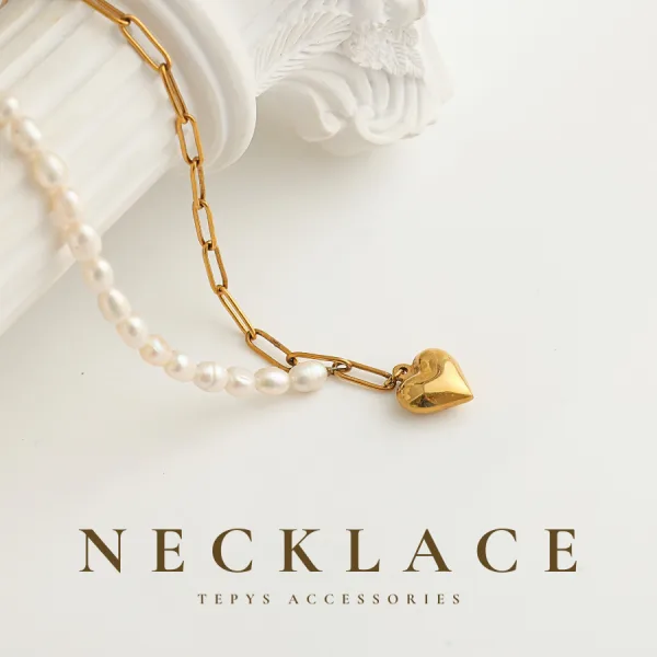 Dây chuyền Ngọc trai Foun Titan Gold - DC175
