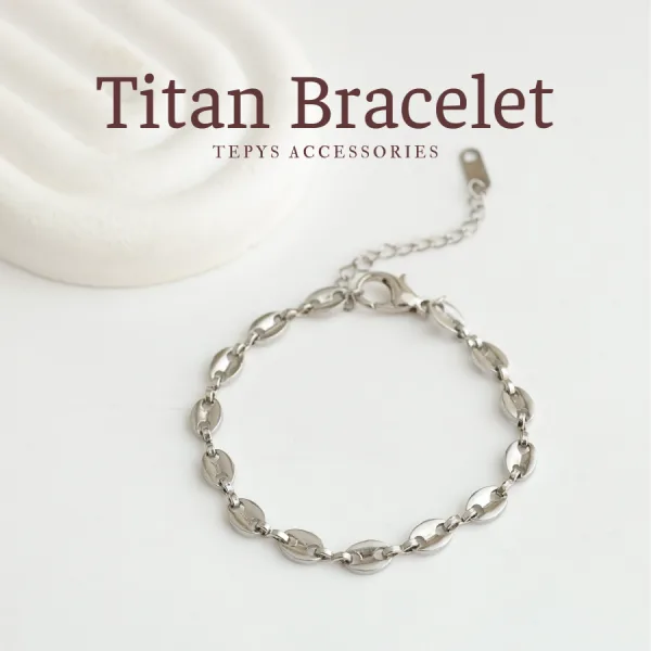Lắc Tay Nekky Titan Silver Small