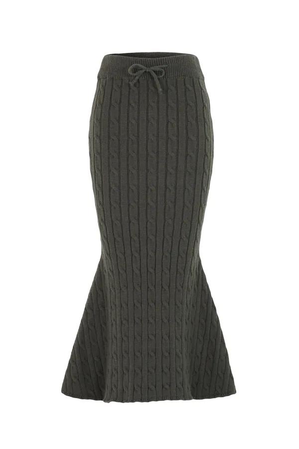 DEMI SKIRT - PEWTER GREEN