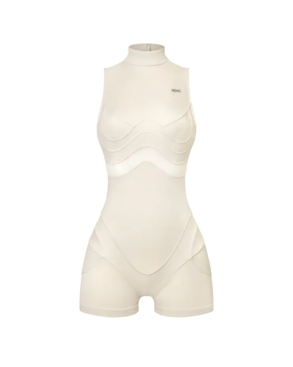 A1 TAN PLAYSUIT