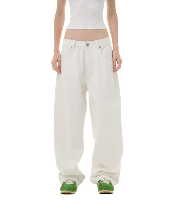 FW25 PLAIN JEANS - WHITE