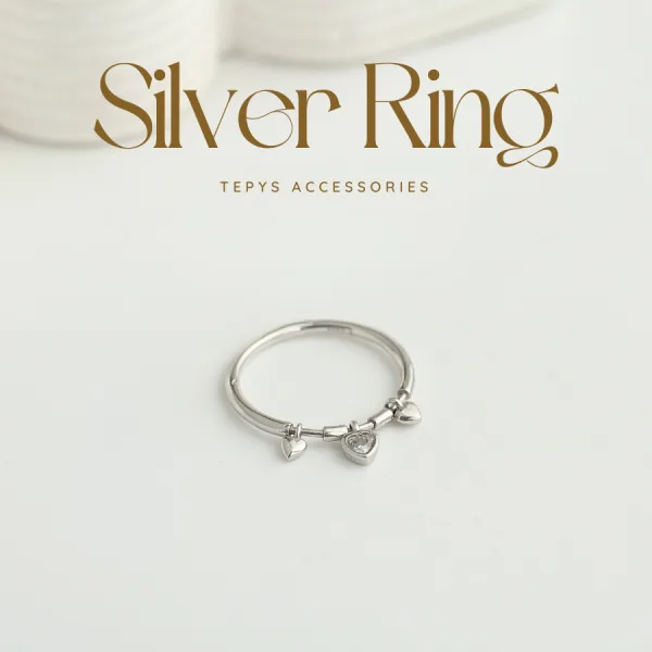 Nhẫn Charm Trái Tim