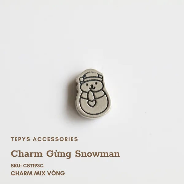 Charm Bánh Gừng Snowman