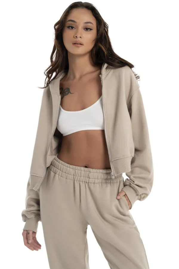 ALEX HOODED JACKET - BALBOA MIST