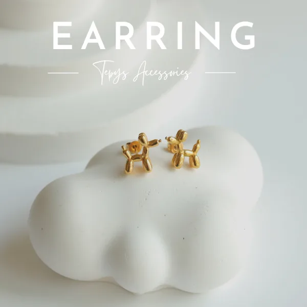 Bubble Dog Earring