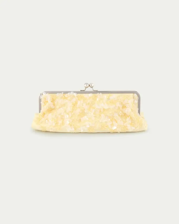 Diphylleia Beaded Kisslock Clutch