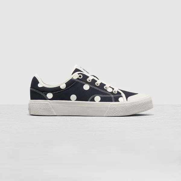 Pattas Polka Dots - Low Top - Black