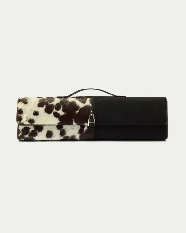 Extended Yinyang Leather Long Clutch