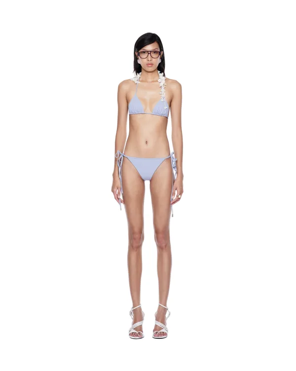 Heliotrope Floral Cluster Bikini Set