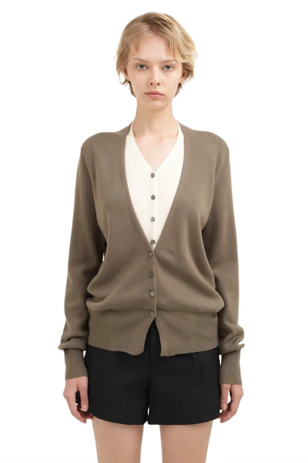 MONTANA CARDIGAN - ARMY GREEN
