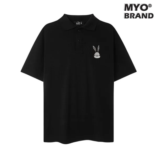 Áo Thun Polo Cao Cấp Tay Lỡ MYO Vải Thêu Rabbit P015