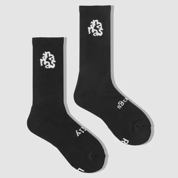 High Crew Socks - Ananas Daily Things - Black Beauty