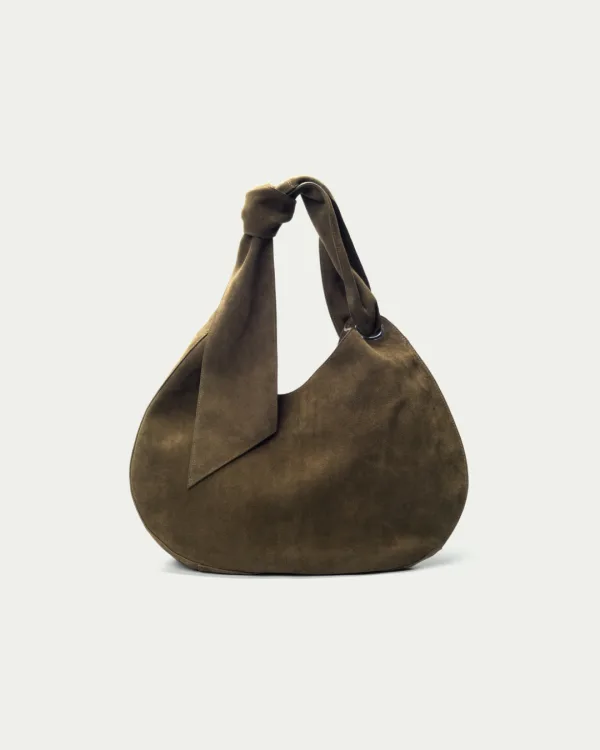 Kidney Suede Handbag