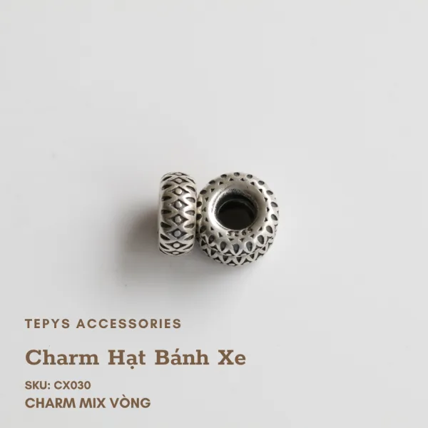 Charm Hạt Xỏ Bánh Xe