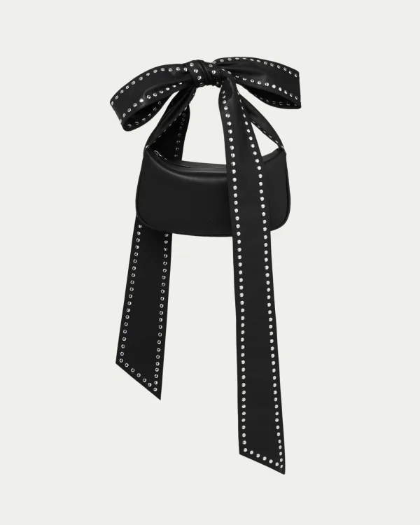 Boa Studded Bow Strap Handbag