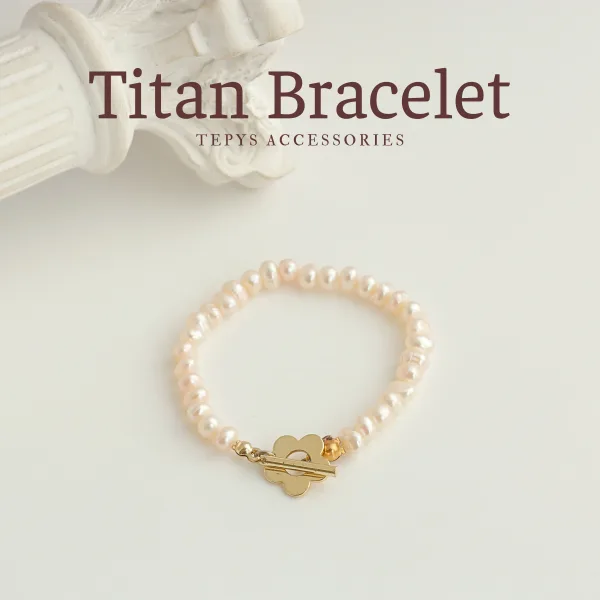 Lắc Tay Pearl Trifi Titan Gold