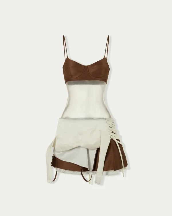 Inside Out Mesh Mini Dress