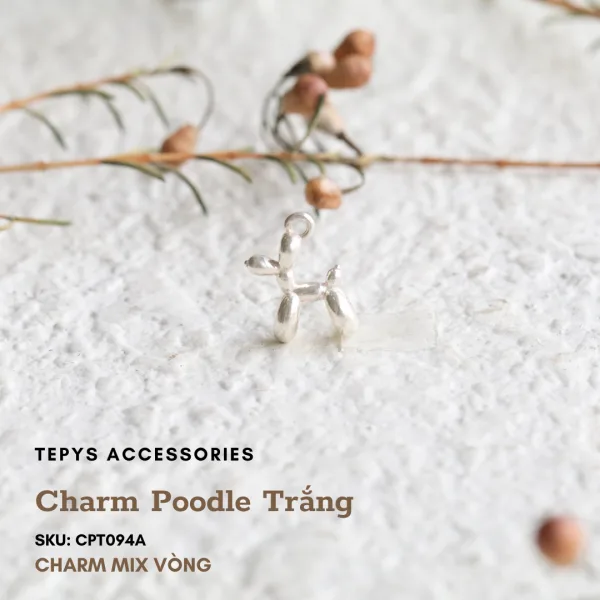 Charm Poodle Trắng