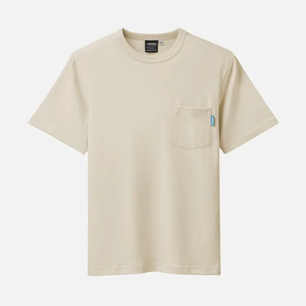Basic Pocket Tee - Ananas Mini Label - Antique White