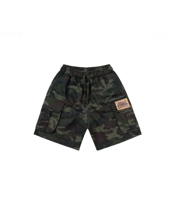 Quần ngắn Cargo Camo Patched