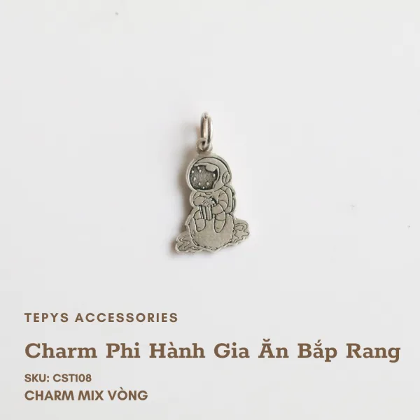 Charm Phi Hành Gia Ăn Bắp Rang