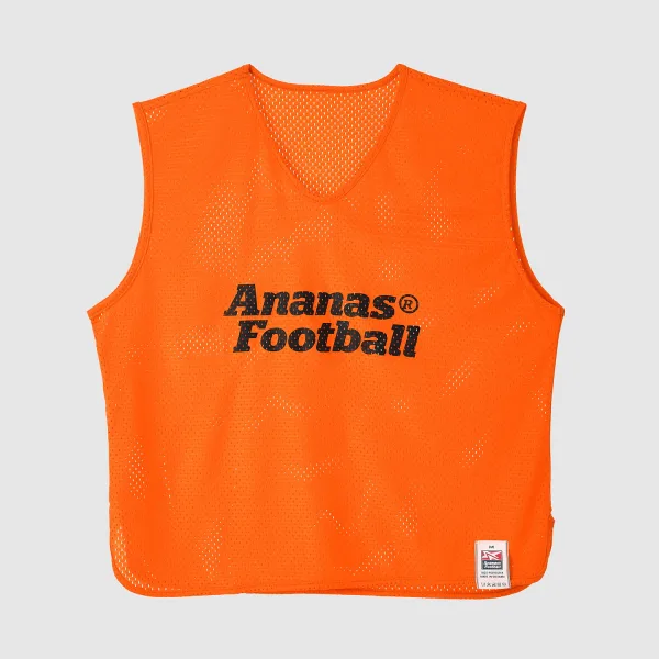 AF Pro Football Bib - Front Wordmark - Orange Tiger