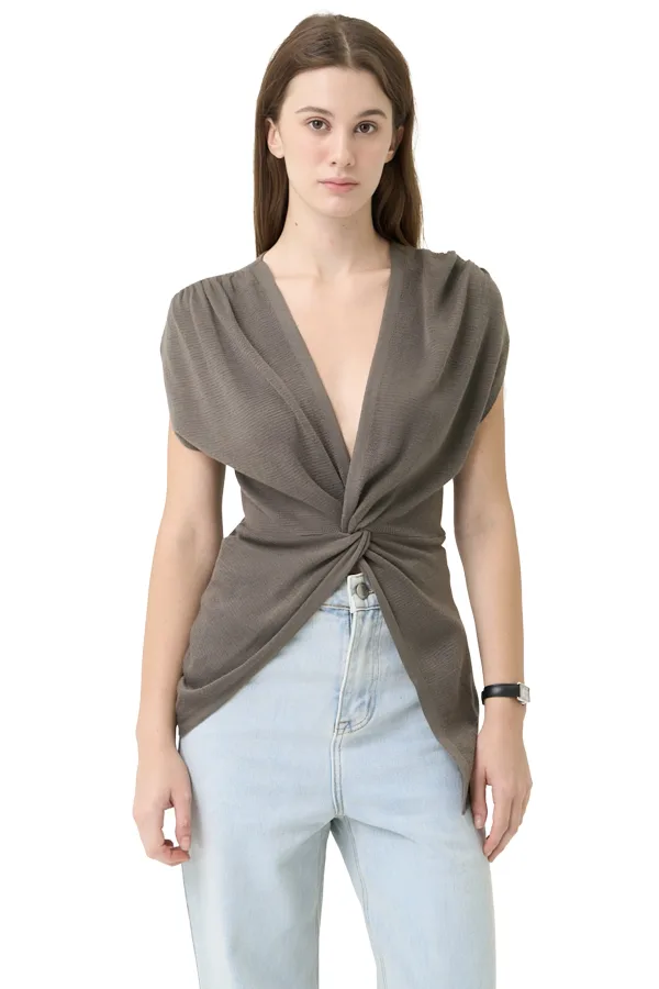 GRACE TOP - DARK GREEN