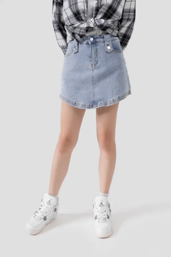 CHÂN VÁY JEAN NỮ - TOTODAY - 10201