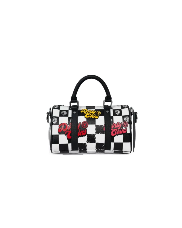 Túi xách Checkerboard Print Mini Bowler Bag