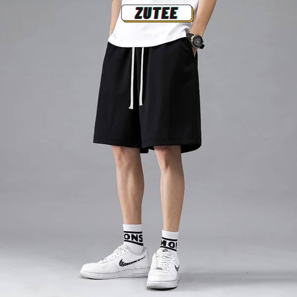 Quần short đùi trơn unisex ZUTEE thể thao basic nam nữ phong cách đường phố Hàn Quốc ullzang