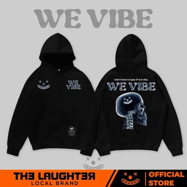 Local brand LAUGHTER WE VIBE HOODIE - ÁO HOODIE MŨ STREETWEAR - NỈ CHÂN CUA 350gsm
