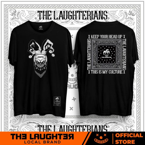 Local brand Laughterian Pattern - Áo Phông Họa Tiết Bandana T Shirt - 100% Cotton