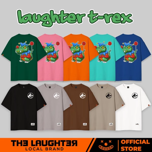 Local brand LAUGHTER T-REX T-SHIRT - Áo phông Basic Oversize Streetwear