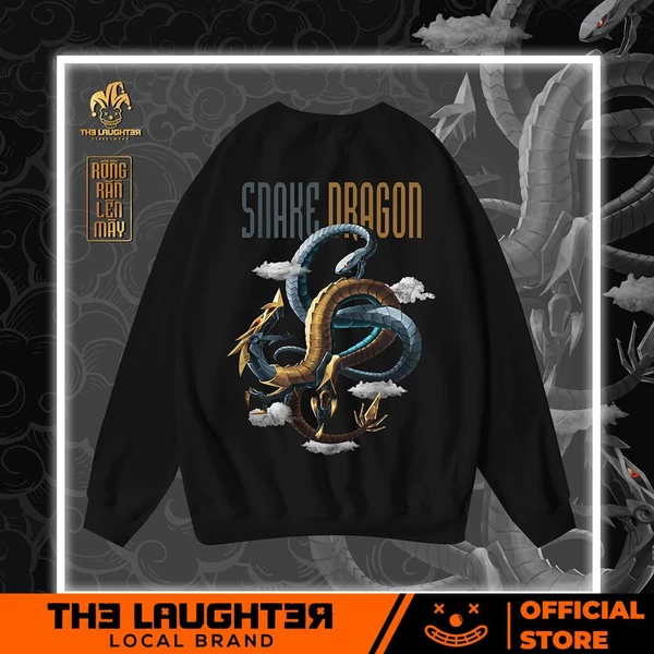 Local brand The Laughter - RỒNG RẮN LÊN MÂY SWEATER Áo MŨ- NỈ DA CÁ