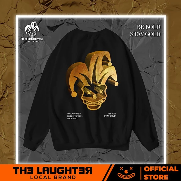 Local brand The Laughter - SWEATER GOLD -Áo DÀI TAY NỈ DA CÁ