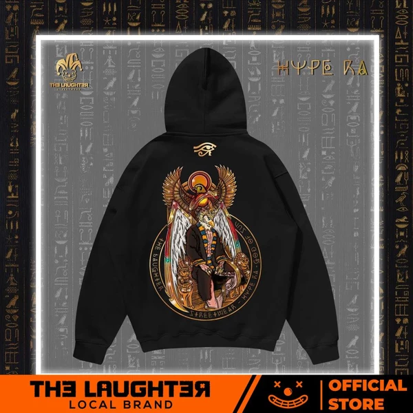 Local brand The Laughter - Hoodie Hype Ra - God Of The Sun - Áo nỉ mũ- NỈ DA CÁ